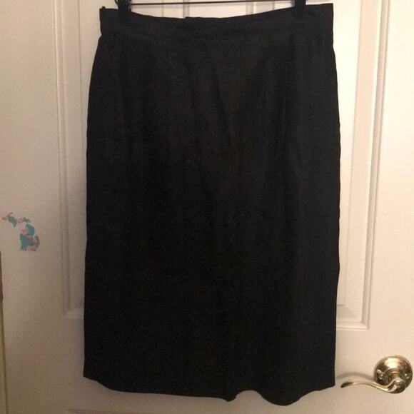 MaxMara black linen skirt size 10 - Picture 2 of 7